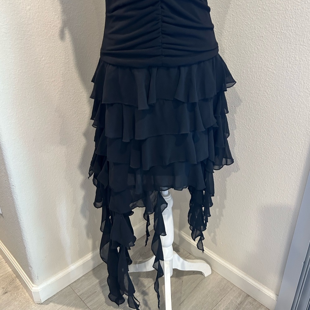Cache Black Asymmetrical Halter Dress - Picture 5 of 9